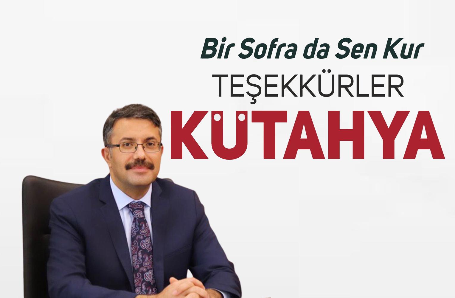 Vali Çelik'ten Kütahya halkına teşekkür