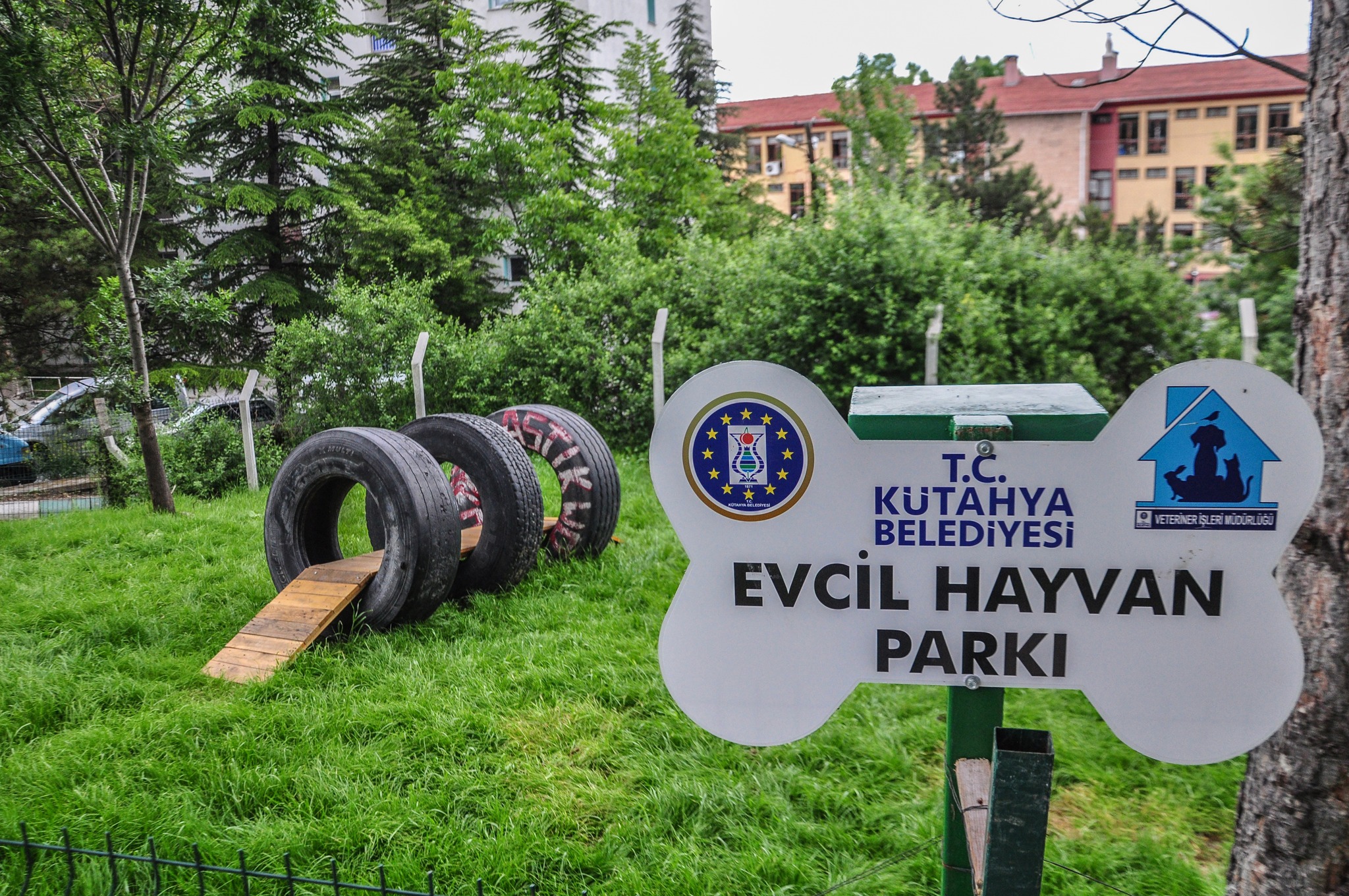 Kütahya Belediyesi'nden evcil hayvanlar için oyun parkı