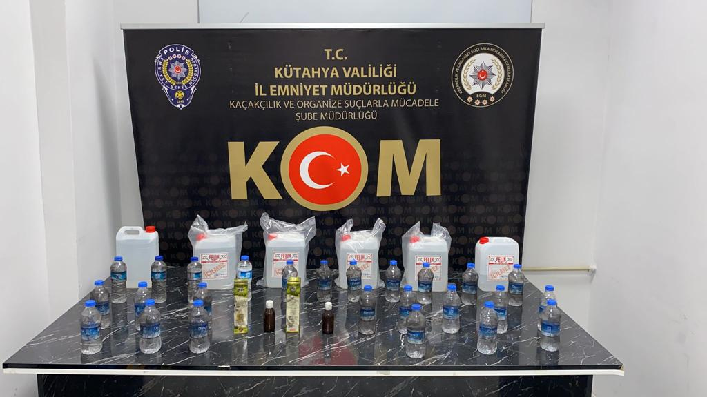 Kütahya Polisinden Sahte İçki Operasyonu