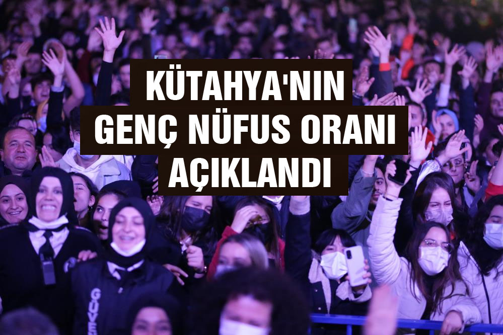 Kütahya nüfusunun %14,8'ini genç nüfus oluşturdu