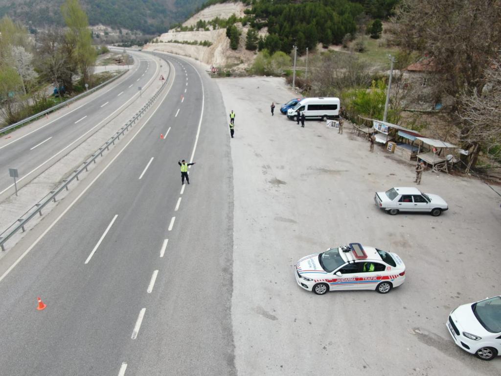 Jandarmadan havadan ve karadan denetim