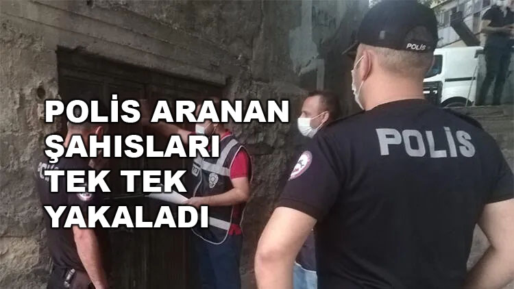 Kütahya'da birçok suçtan aranan şahıslar yakalandı