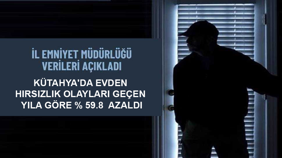 Kütahya'da hırsızlık azaldı