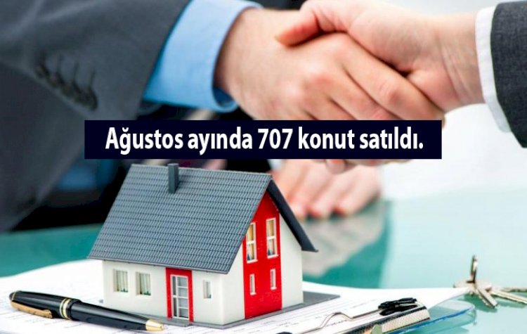 Kütahya’da Ağustos ayında 707 konut satıldı.