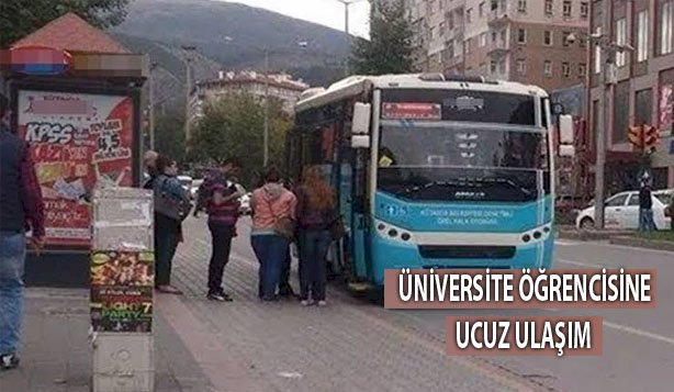 Üniversite öğrencisine ucuz ulaşım