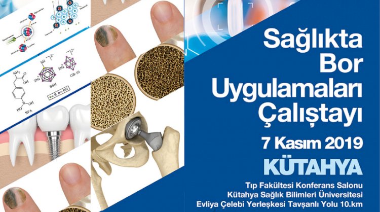 Kütahya'da Sağlıkta Bor Uygulamaları Çalıştayı yapılacak