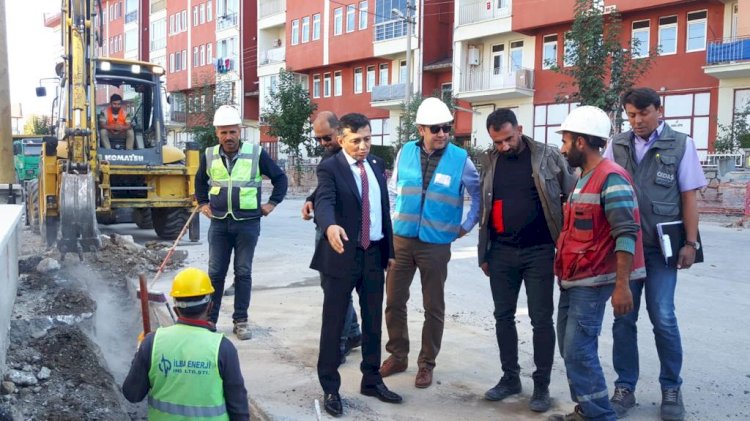 Milletvekili Erbaş elektrik çalışmalarını inceledi