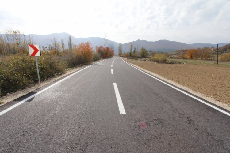 2019 yılında 232 km köy yolu asfaltlandı