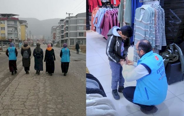 Diyanet Vakfı'ndan çocuklar üşümesin projesi