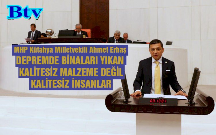 Milletvekili Erbaş ; sosyolojik fay kırılmaları daha tehlikeli