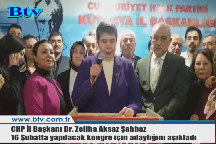 Zeliha Aksaz Şahbaz CHP İl Başkanlığına adaylığını açıkladı