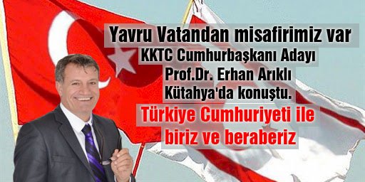 KKTC Cumhurbaşkanı Adayı Erhan Arıklı Kütahya'yı ziyaret etti