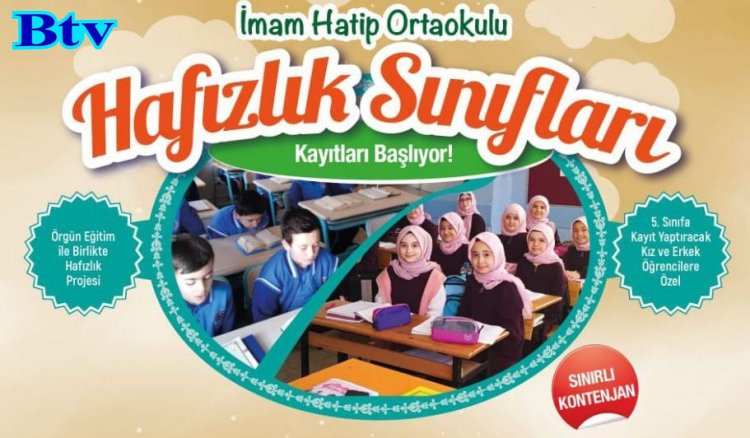 Hafızlık Sınıfları kayıtları başlıyor