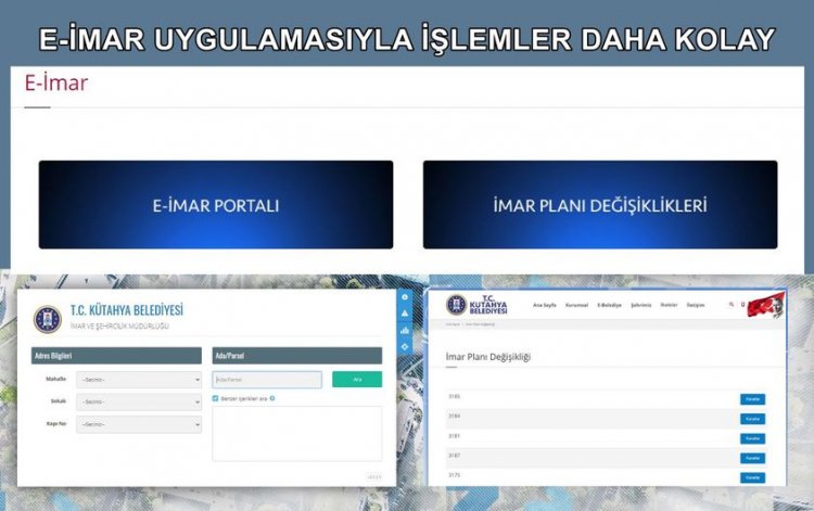 KÜTAHYA'DA E-İMAR UYGULAMASIYLA HAYAT DAHA KOLAY