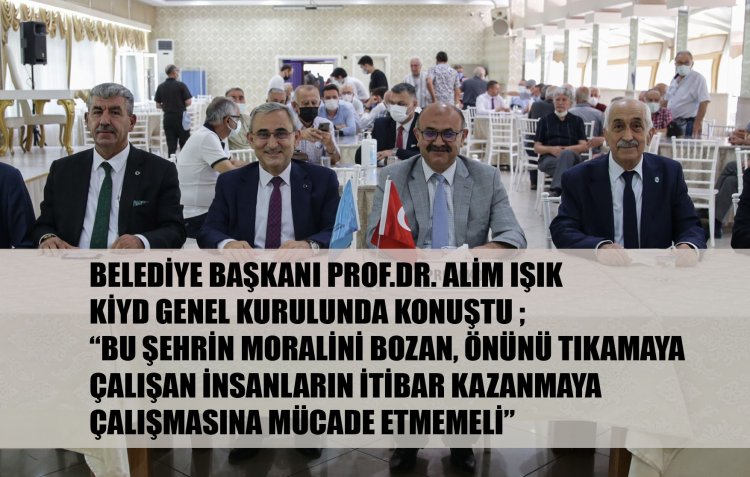 BAŞKAN IŞIK ; ' ŞEHRİN MORALİNİ BOZANLARA MÜSAADE EDİLMEMELİ '