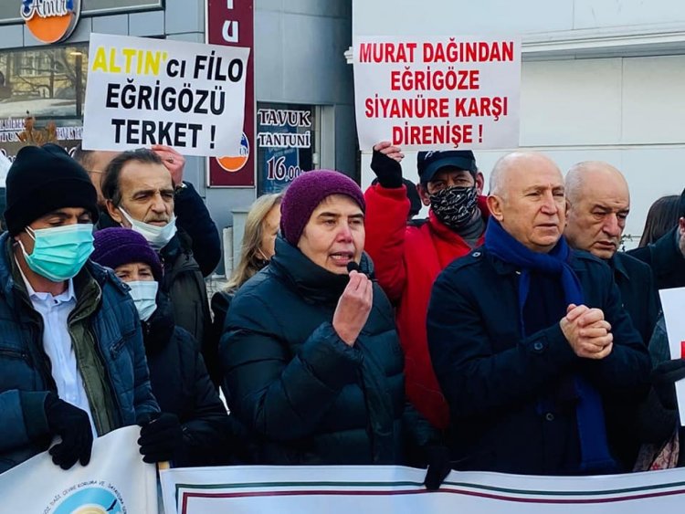 Kütahya'da maden ocağına protesto