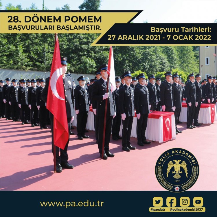 28. DÖNEM POMEM GİRİŞ SINAVI ADAY BELİRLEME ÖN BAŞVURU DUYURUSU