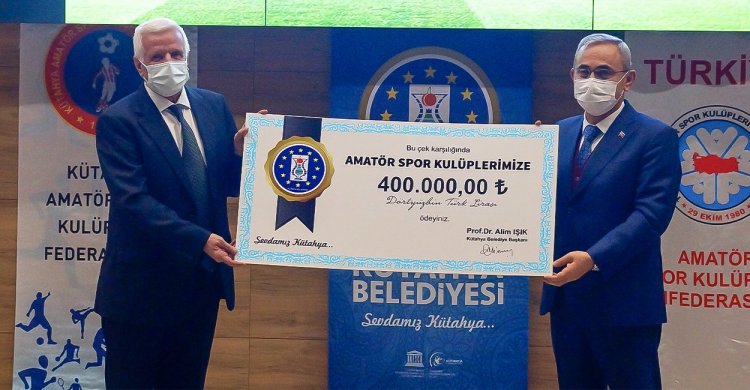 Kütahya Belediyesinden Amatör Spor Kulüplerine 400 bin TL yardım