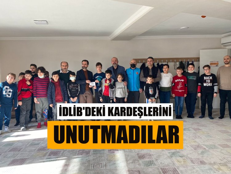 HARÇLIKLARINI İDLİB İÇİN BAĞIŞLADILAR