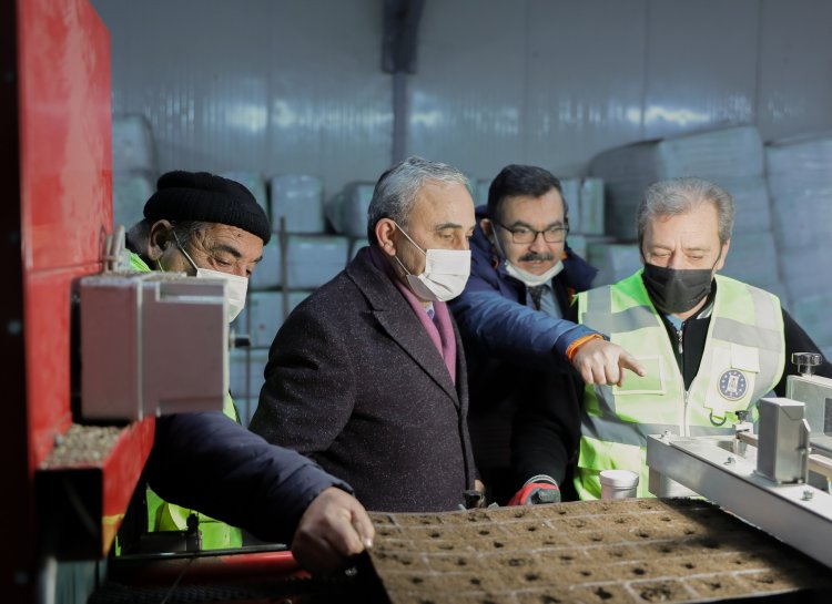 Kütahya Belediyesi kendi çiçeğini üretiyor