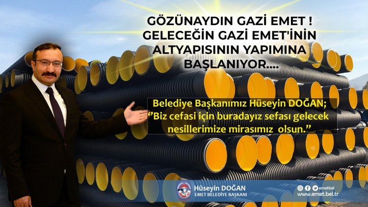 Geleceğin GaziEmet'i İçin Alt Yapı Çalışmaları Başlıyor