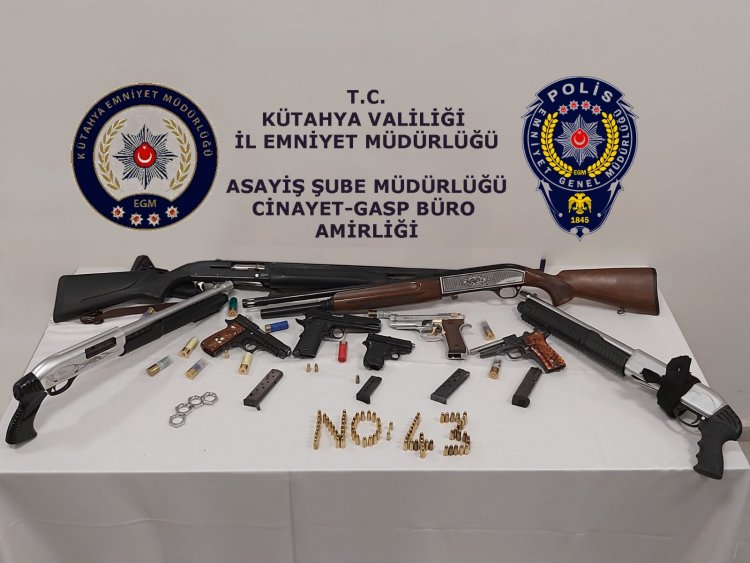 Kütahya'da suç örgütüne operasyon : 13 gözaltı