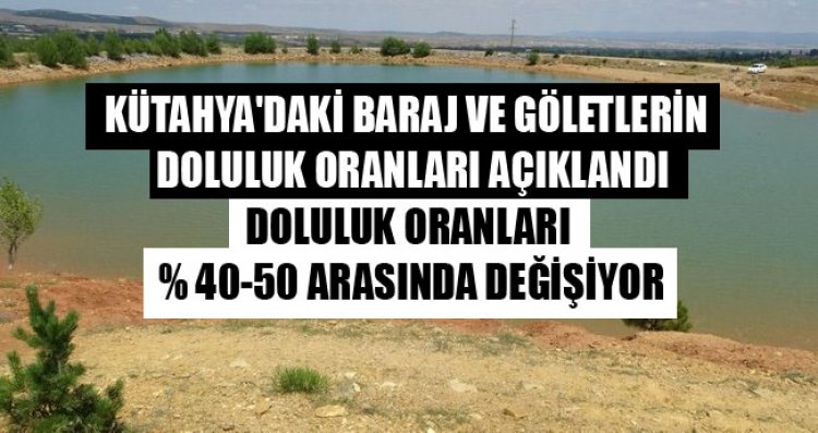 Kütahya’da sulama suyu sıkıntısı yaşanabilir