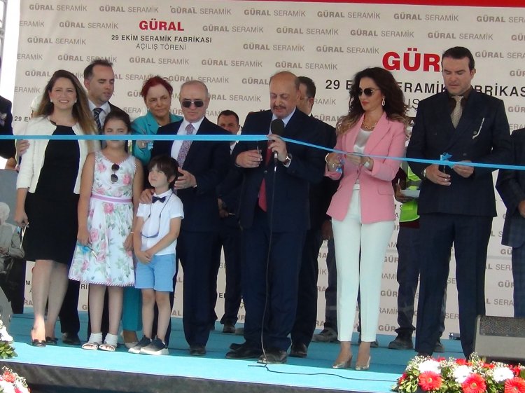 Güral 29 Ekim Seramik Fabrikası açıldı