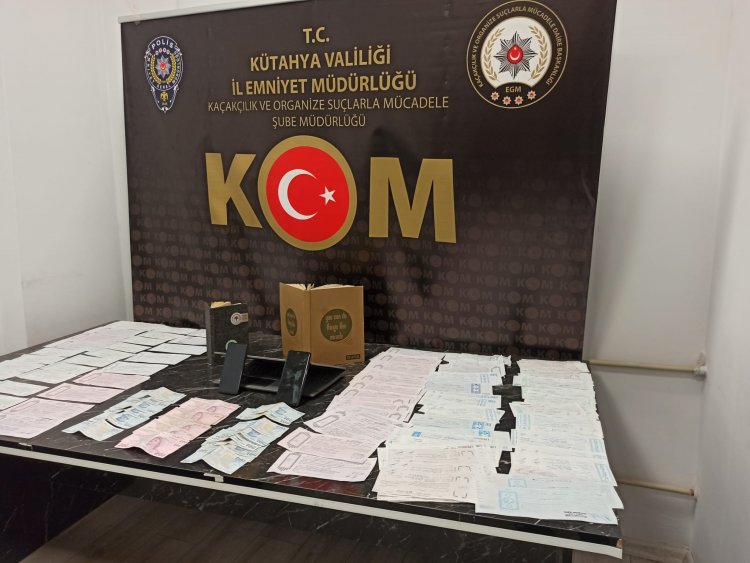 Kütahya Polisinden tefeci operasyonu