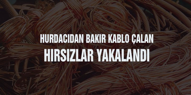 Kablo hırsızları yakalandı