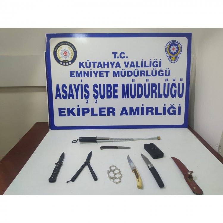 Kütahya'da polis ekiplerinden dar alan uygulaması