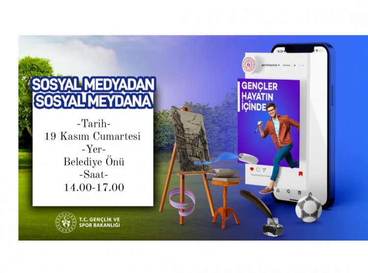 KÜTAHYA'DA SOSYAL MEDYADAN SOSYAL MEYDANA ETKİNLİĞİ