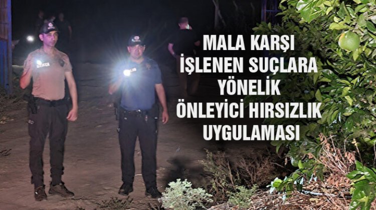 Kütahya'da 5 bölgede önleyici hırsızlık uygulaması