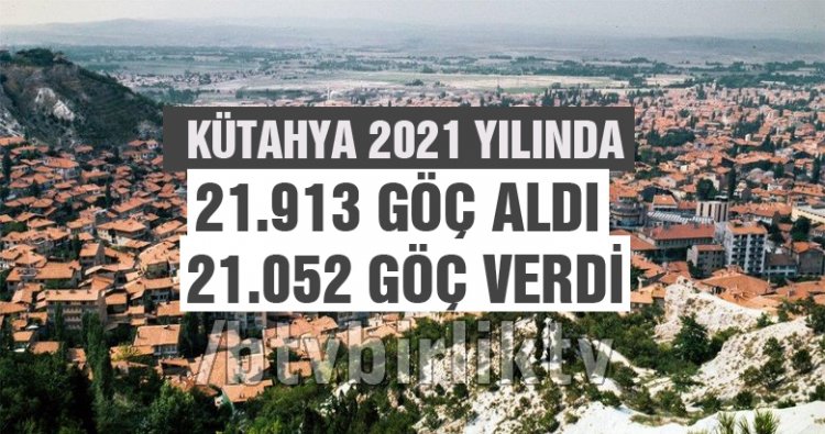 Kütahya eşit oranda hem göç aldı hem de göç verdi