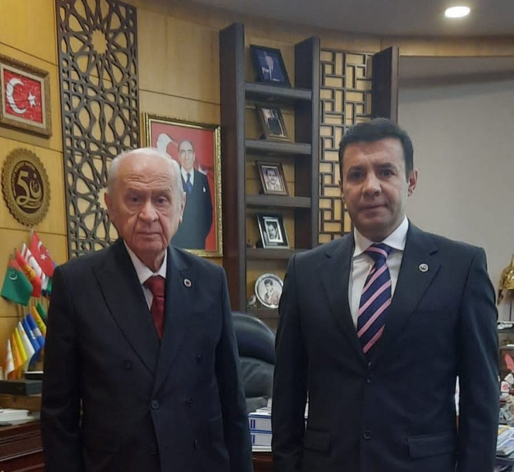 MHP İL BAŞKANI ALIÇ, GENEL BAŞKAN BAHÇELİ İLE GÖRÜŞTÜ