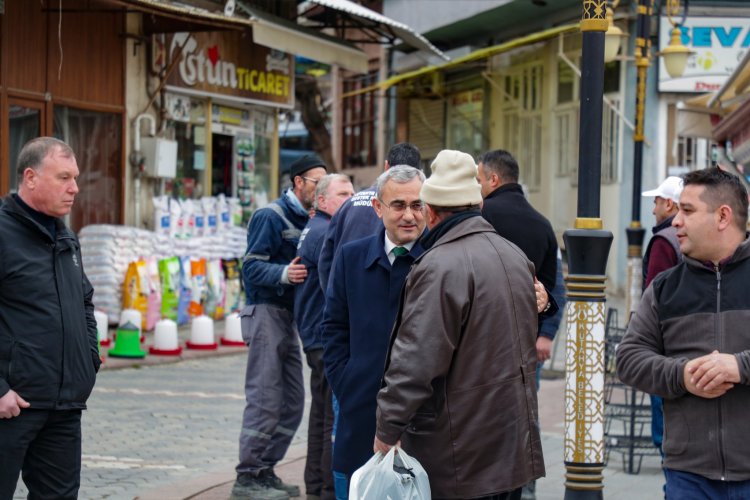 Başkan Alim Işık Samanpazarı esnafını ziyaret etti